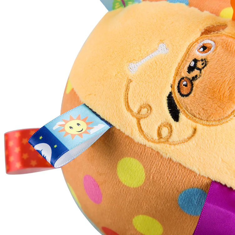 MamimamiHome Baby Infant Cotton Hand Grasp Rattle Ball Plush Bells Pacify Ball Music Sense Learning Toy 5
