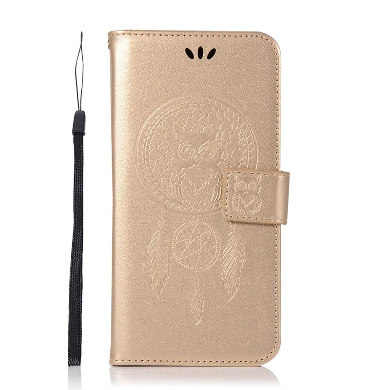 Champagne gold ZC553KL чехол на ASUS Zenfone 3 Max ZC553KL чехол Флип кожаный кошелек милый сова Coque ASUS Zenfone3 Max ZC553KL чехол для телефона - Цвет: Champagne gold
