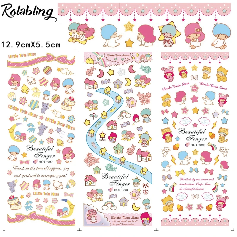 

New Arrival Cartoon Character Series Image Nail Sticker Painting Water Transfer Nail Stickers Nail Art Decoration