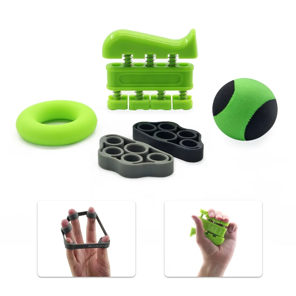 Hand Grip Strengthener Exerciser Kit Hand Strength Grip & Finger Stretcher Strength Trainer for
