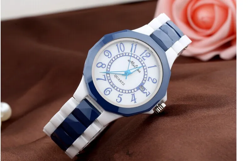 Simple MELISSA Business Women High-tech Ceramic Watches Big Size Vogue Girls Bracelet Watch Quartz Calendar Relogio Montre femme