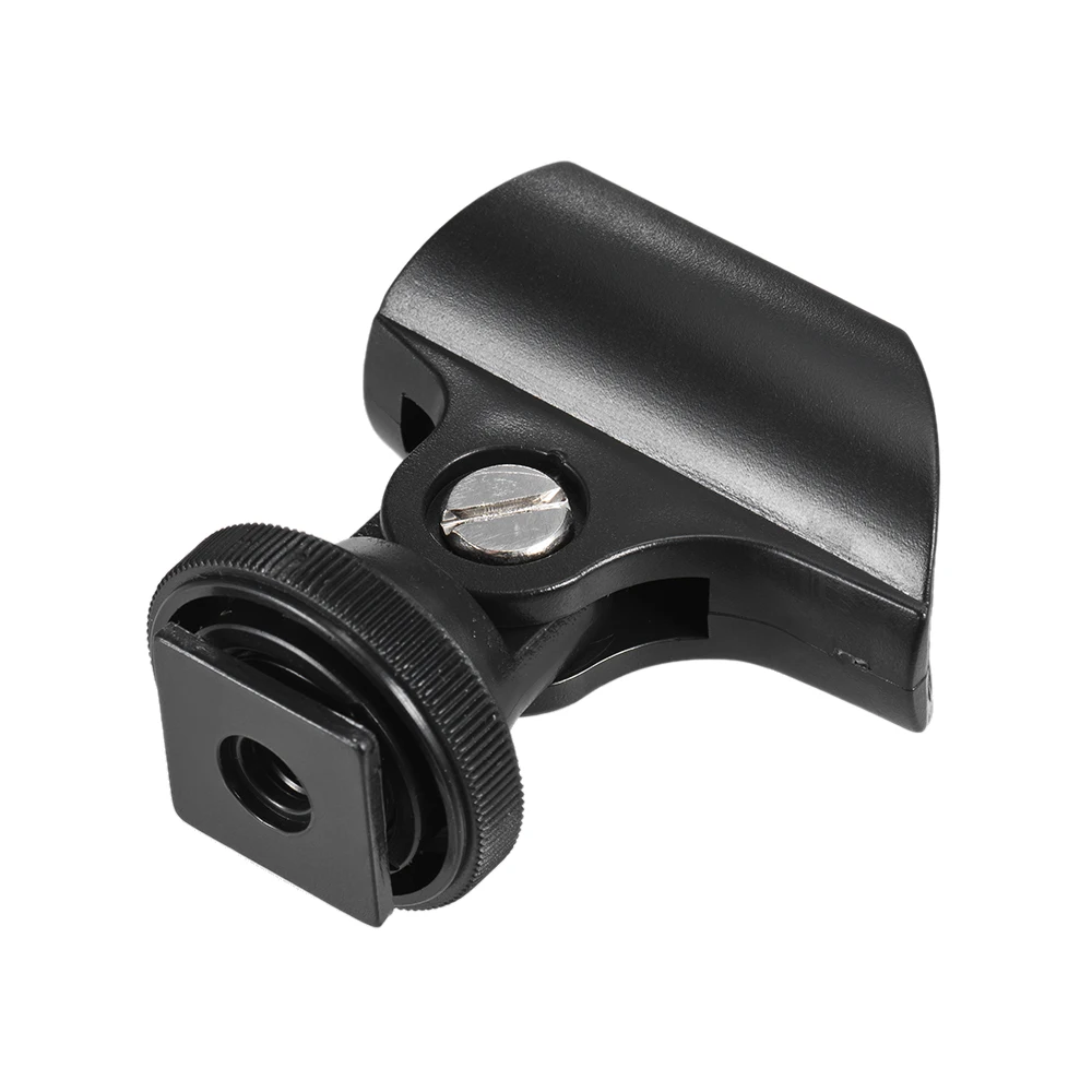 Высокое качество Andoer 19 мм Пластиковый микрофон держатель зажим с горячий башмак и 1/" отверстие для DSLR камеры