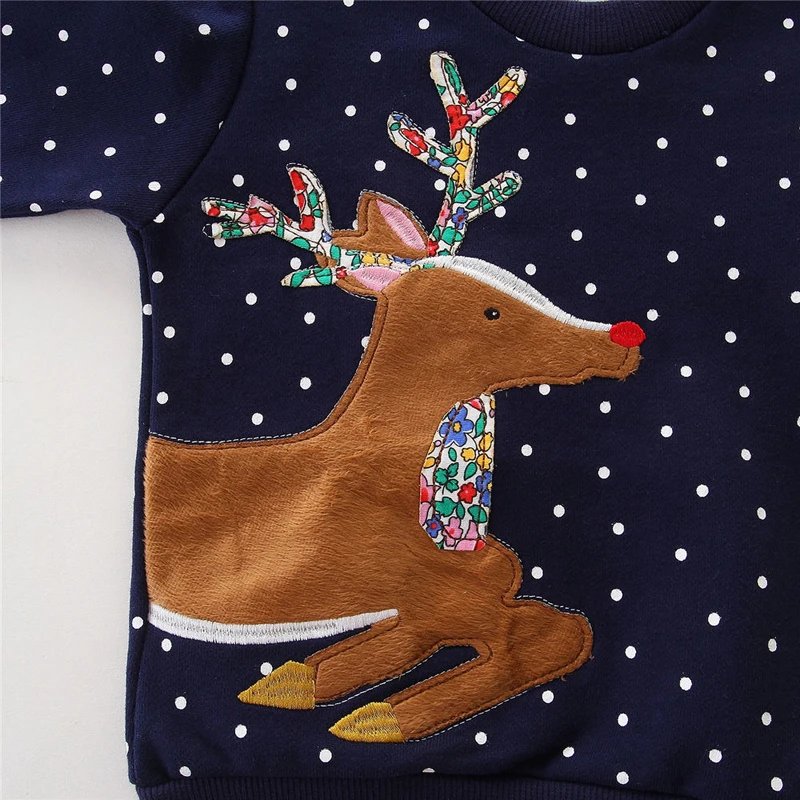 SAILEROAD 2 to 7years Sweater Reindeer Cartoon Sweaters for Newborn Girls Christmas Costume Boys Girls Clothes Winter