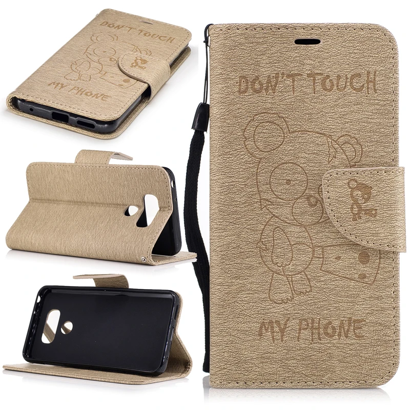 Wholesale Luxury Embossing Pattern Bear PU Leather Cases
