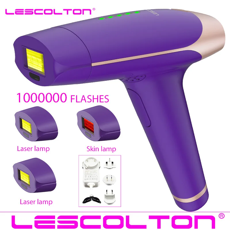 Lescolton больше ламп T009 вспышка профессиональная Перманентная IPL лазерная эпиляция электрическая машинка для удаления волос