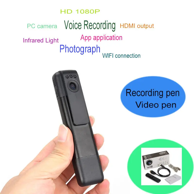

Mini DVR C11 H.264 Full HD 1080p Infrared Wifi Camera Pen Meeting Recording Pen Voice Video Recorder