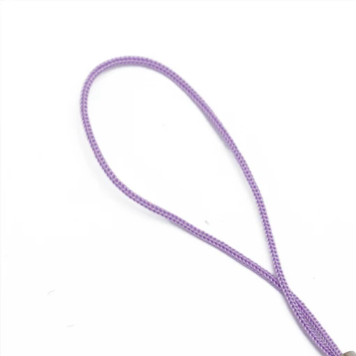 50 шт многоцветная Золотая застежка-Карабин(12 мм) ремешок шнур(5 см) Мобильный Ремень Шарм нейлоновая цепочка для ключей DIY ювелирные изделия - Цвет: light purple