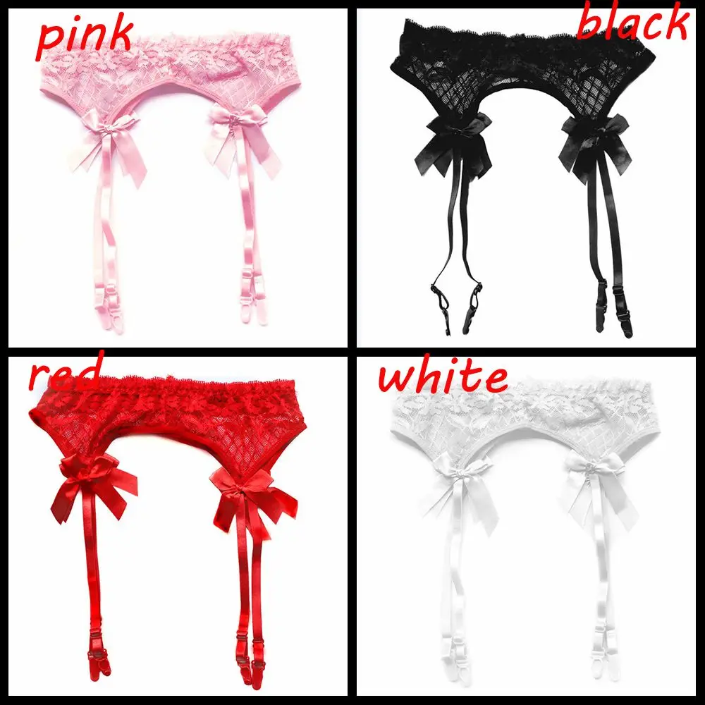 1PC Sexy Suspenders Garter Belt for Women Ladies Sheer Bowknot Lace Thigh-Highs Garter Belts for the Stockings Brace