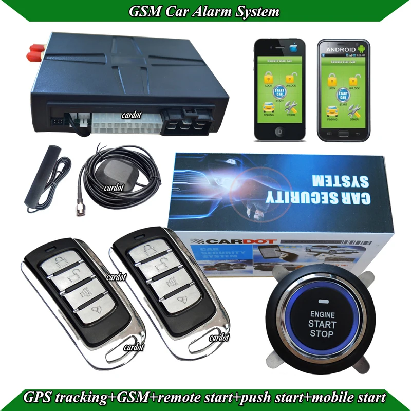 Gps Car Alarm Systempassive Keyless Entrylock Or Unlock Automaticallyrfid Techologyremote Startpush Startgps Tracking Gps Car Alarm Systempassive Keyless Entrylock Or Unlock Automaticallyrfid Techologyremote Startpush Startgps Tracking