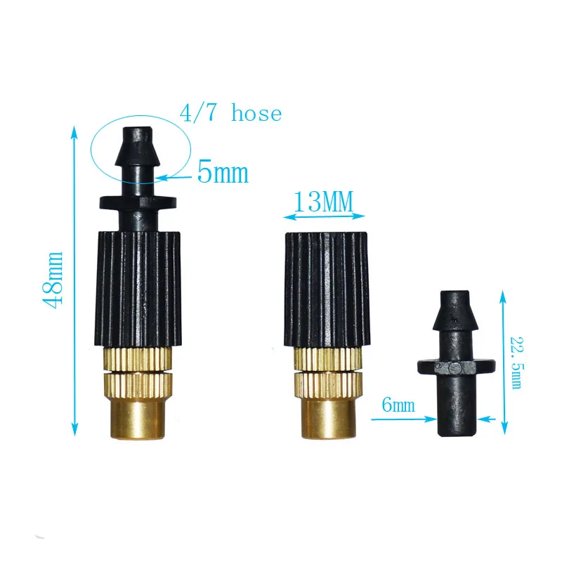 Латунный шланг сопла распылители воды капельница распылитель сопло колючая 1/" соединитель садовый полив спринклеры полив растений