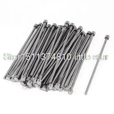

6mm Tip 3mm Shank Diameter Steel Straight Ejector Pin Machinist 50Pcs