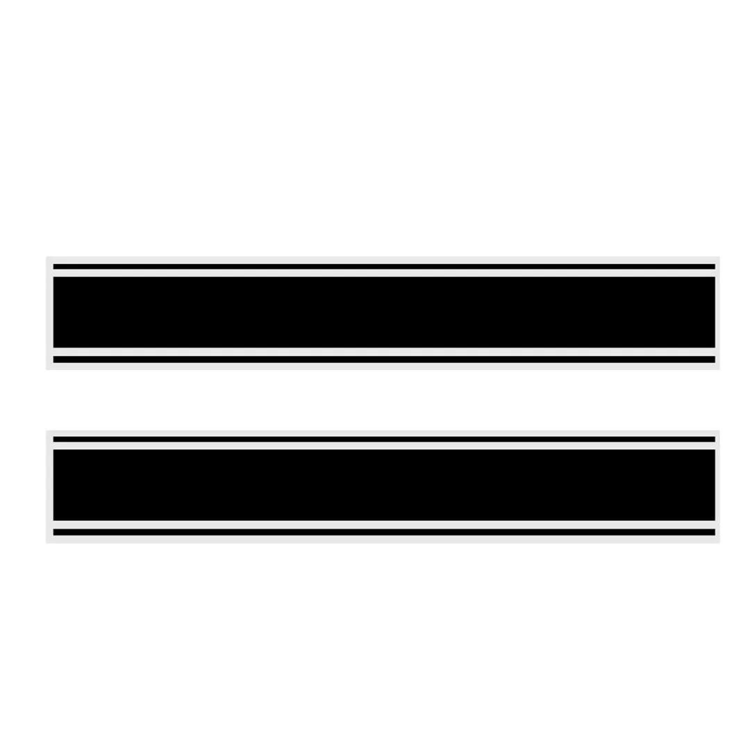 4 шт. черный водонепроницаемый автомобильный стикер s гоночный автомобиль полоса виниловая наклейка+ письмо наклейка наборы для покрытия крыши багажника двери