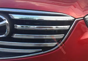 

9pcs Chrome Front Grille molding Cover Strip Trim kit For Mazda CX5 2016