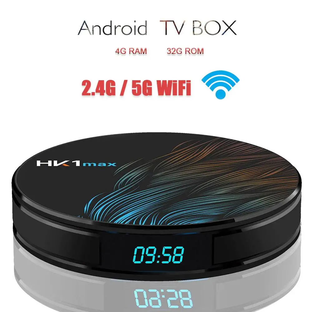 4G RAM 32G ROM Satxtrem Android tv Box HK1 Max Smart tv 4K Android 9,0 RK3328 четырехъядерный приставка Google Assistant 4G 64G WiFi 2,4G/5G BT 5,0 - Цвет: 4G RAM 32G ROM
