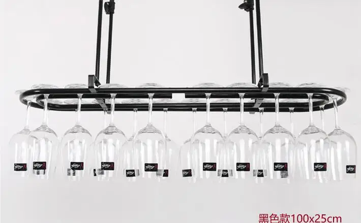 Hanging glass frame. Red wine beverage holder. Hangs goblet