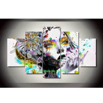 

5D diy diamond painting Psychedelic Woman pictures of rhinestones 5pcs square cross stitch needlework home decorative gift RS267
