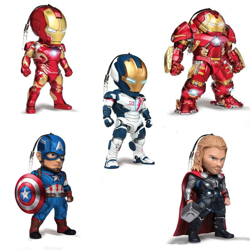 

Marvel Avengers dustproof iron man anti-Hulk armor US captain hand office model dustproof plug children's toys birthday gift
