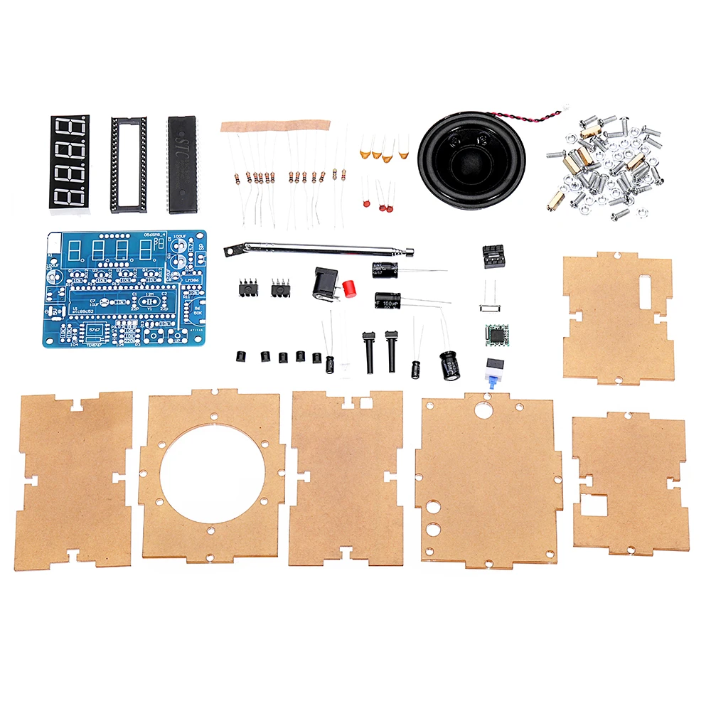 DC 4,5 V-5,5 V DIY Мини цифровой FM радио 87 MHZ-108 MHZ 2W 8ohm динамик Комплект Электроники модуль