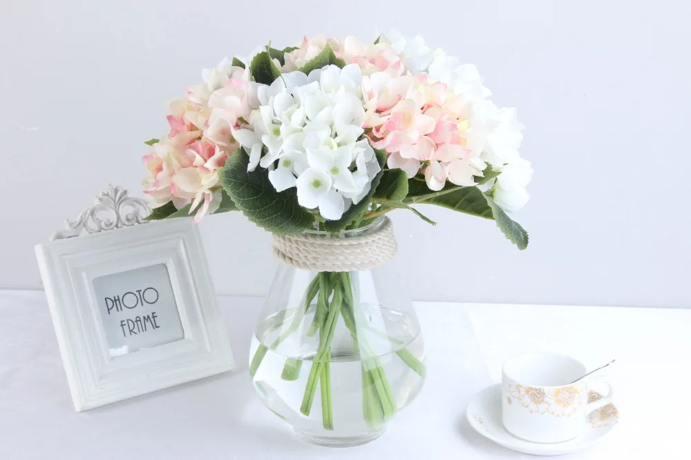 Multicolor Optional Imitation Hydrangea High Quality Artificial Flower DIY Christmas Wedding Home Garden Decoration JH47 (1)
