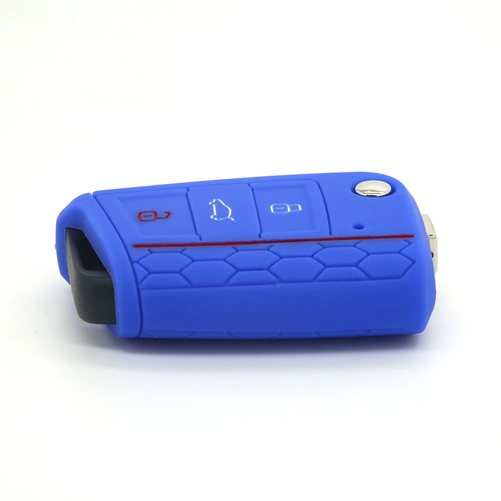 RYHX  hot sale Silicone Key Case Cover For Volkswagen VW Golf 7 mk7 Skoda Octavia A7 Portect