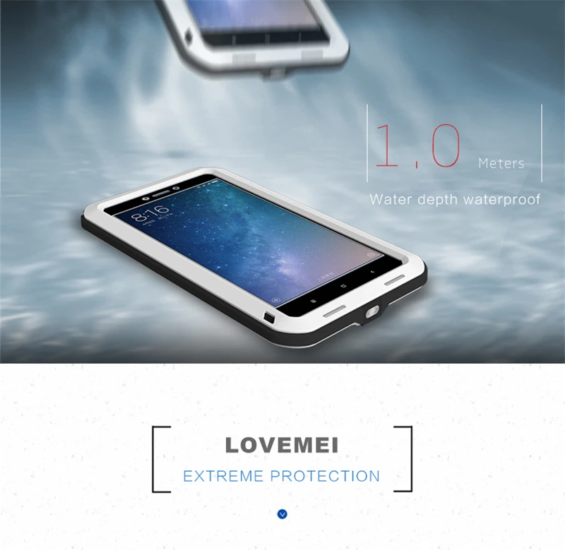 LOVE MEI Aluminum Metal Case For Xiaomi Mi Max 2 (5)