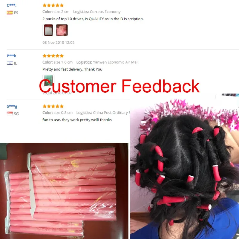 Soft Hair Curlers Magic Air Hair Rollers Curling Sticks Foam bendy Twist Flexi Rods DIY Styling Tool Curl hair curler 10 Pcs/Set hair styling tool hair curling tools
