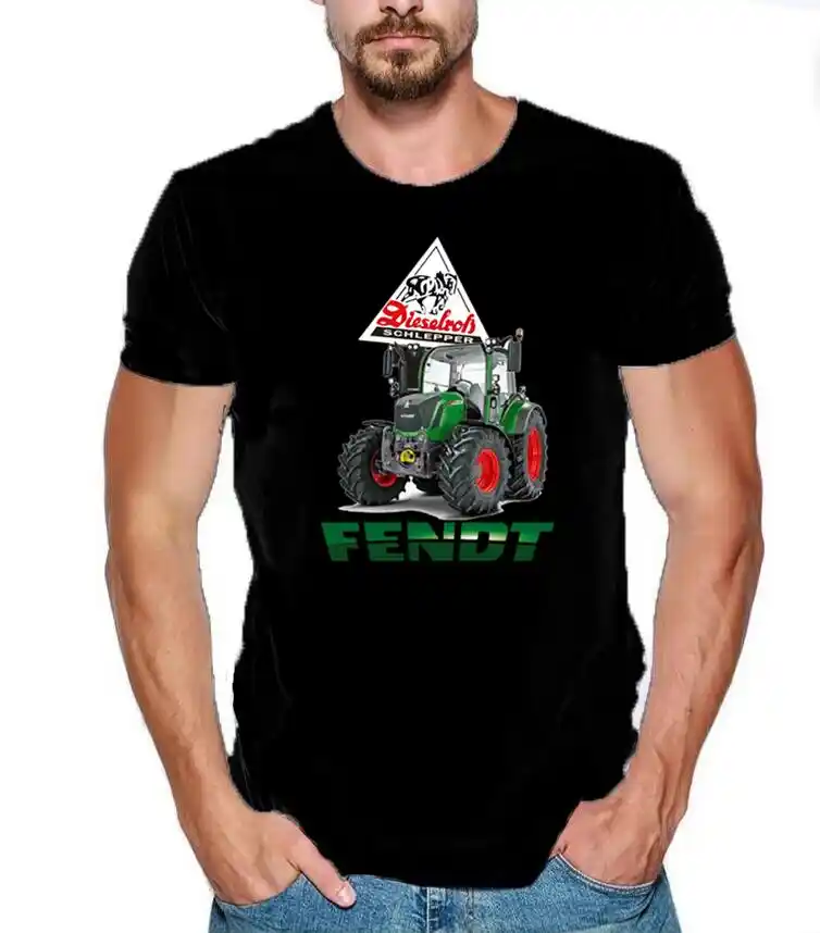 Fendt сельскохозяйственный трактор сельскохозяйственная техника мужская футболка