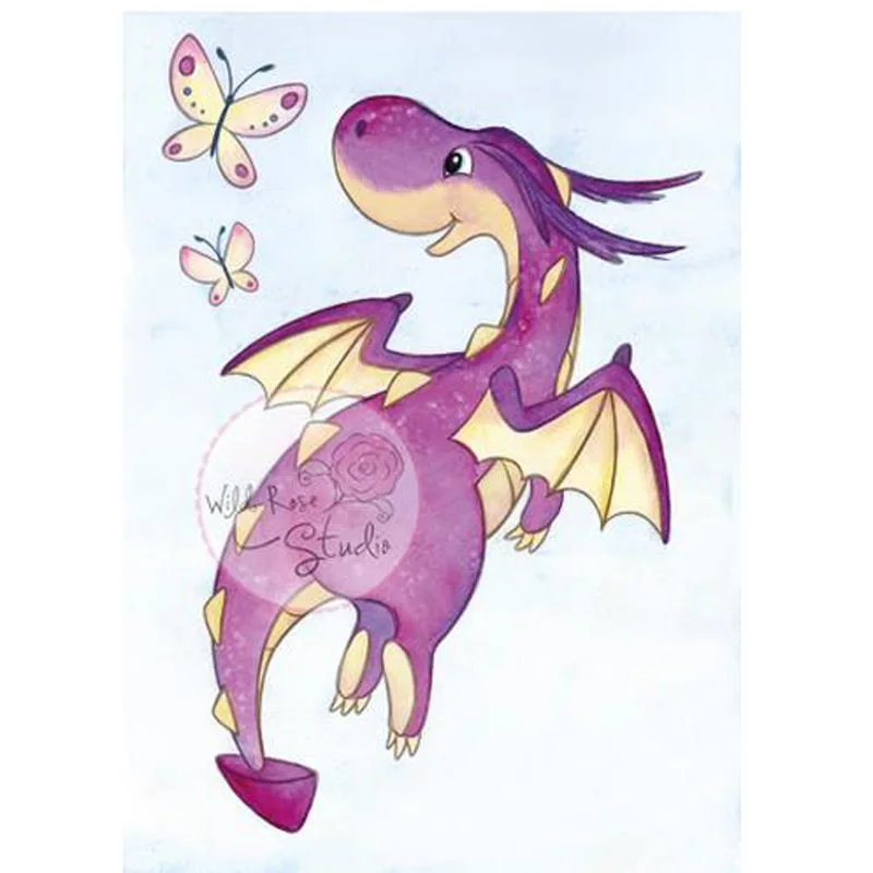 

2019 new Transparent Clear Silicone Stamp Set for DIY Scrapbooking/Photo Album Card Making Decorative Stamps Cute little dragon