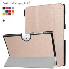 Для acer Iconia One 10(B3-A40) 10 дюймов чехол для планшета для acer Iconia One 10 B3-A40 откидная крышка 3 раза кожаный чехол Fundas+ стилус