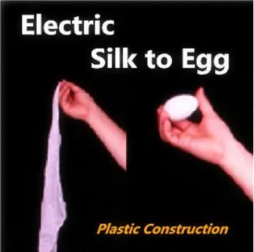 

Electric Silk to Egg (Plastic Construction,Slow Speed) Magic Tricks Professional Magician Stage Illusion Gimmick Scarves Magia