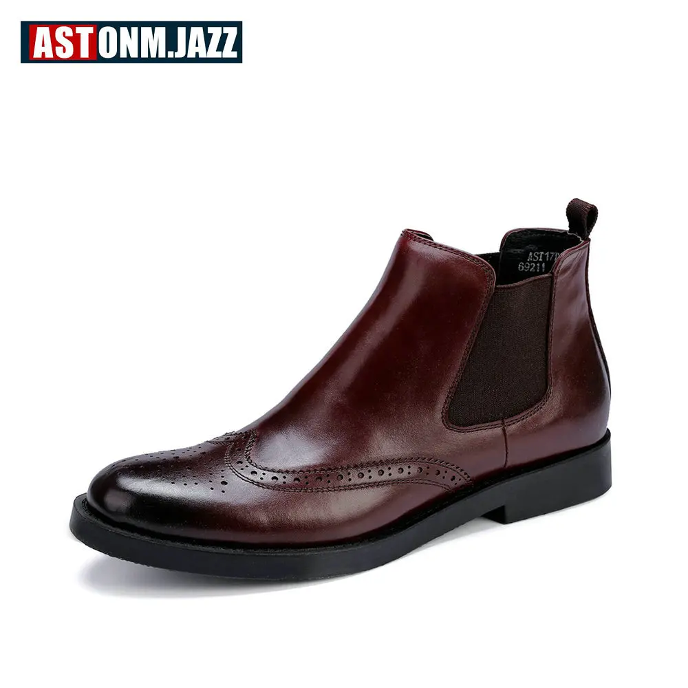 

Recommend !! Big Size 45 Must Have Mens Brogue Shoes Carved Man Boots Round Toe Boots Winter Shoes