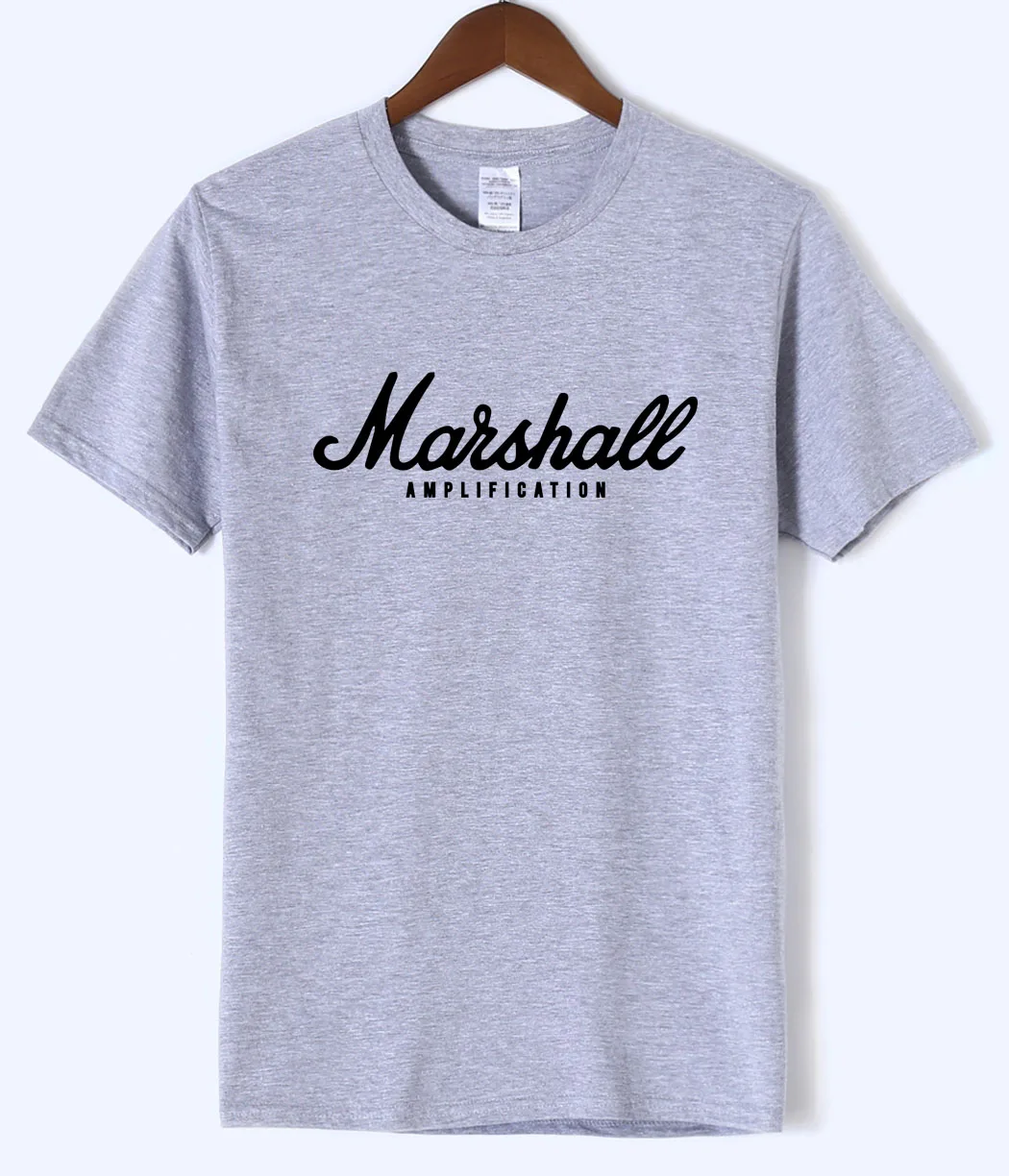 Marshall Casual Simple Printing T shirt Brand Clothing Fashion Letter