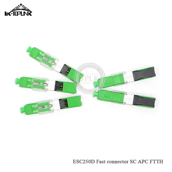 

50pcs Free Shipping FTTH ESC250D SC APC Optical fiber quick connector SC APC Single-Mode Embeded FTTH Fiber Optic Fast Connector
