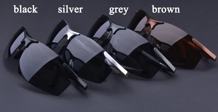 Мужские поляризованные солнцезащитные очки для вождения, модные крутые очки, мужские брендовые дизайнерские солнцезащитные очки Polaroid Oculos, черные, серые, серебристые, коричневые