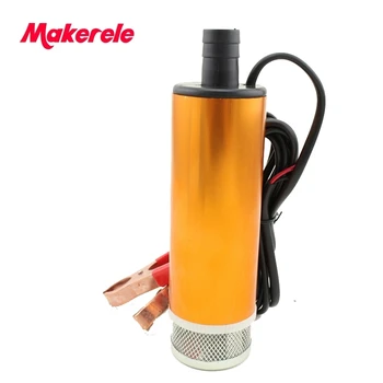 

Free shipping Aluminium Alloy DC 12/24V Submersible Diesel Fuel Water Oil Pump Car Camping Portable 30L Per Minute