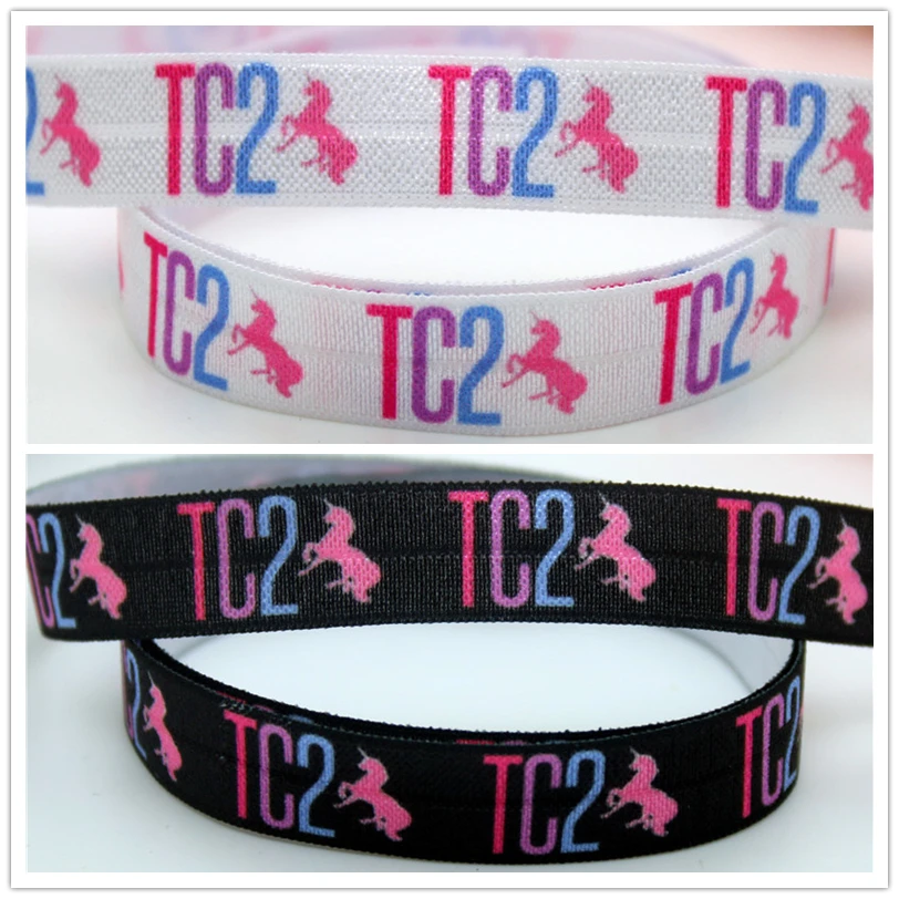 

DUWES 5/8 ''Складная эластичная повязка на голову FOE TC2 с принтом головной убор сделай сам украшение оптовая продажа OEM D586