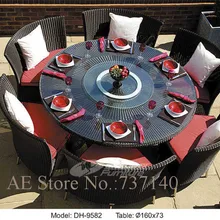 Круглый ротанговый стол для дома и сада, плетеный стол и стул, садовая пляжная мебель, цена, контроль качества