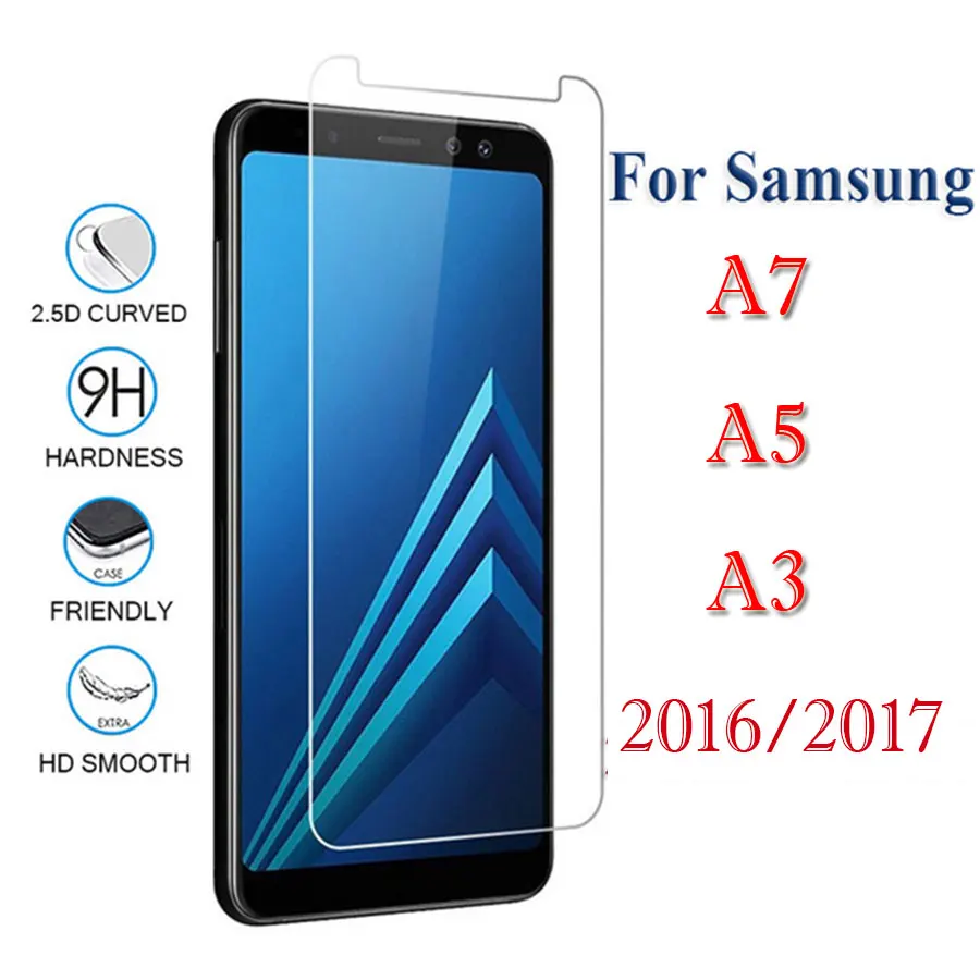 Закаленное Стекло для samsung Galaxy A5 2017 Экран протектор A7 A3 2016 5 3 7 A52017 Защитный чехол