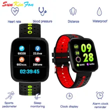 SunKinFon умный Браслет U9 сердечного ритма крови Давление монитор Фитнес трекер Цвет браслет с ЖК-дисплеем смарт-браслет для iphone 8 Plus 7 Plus