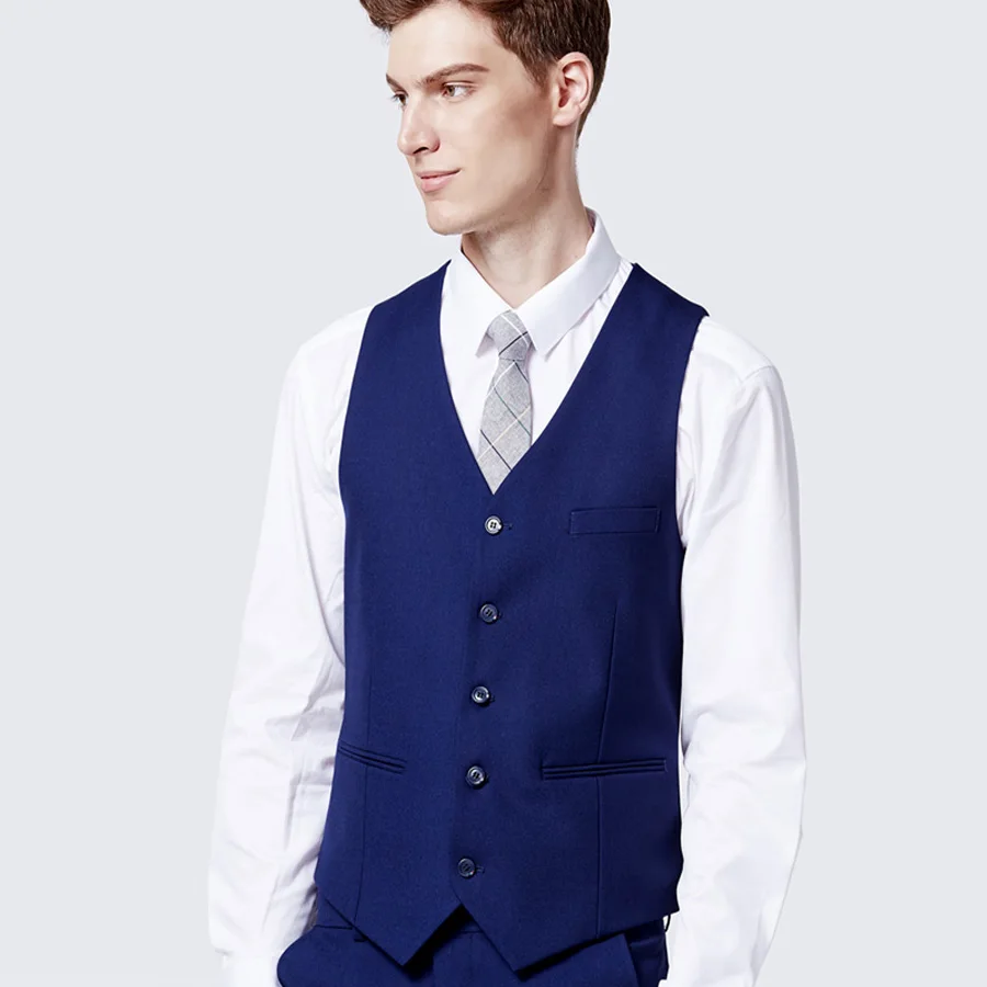 Wedding Suits for Men Business Style Suit Casamento Suit Men 3 Pcs (Jacket+Vest+Pants) Terno Masculino Terno Masculino Slim Fit