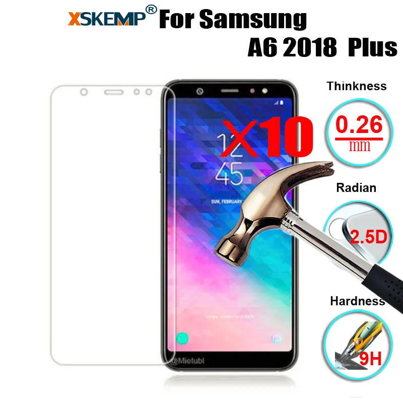 10 шт. оптовая продажа Экран протектор для samsung Galaxy J4 J6 J8 A6 A8 плюс 2018 уровень