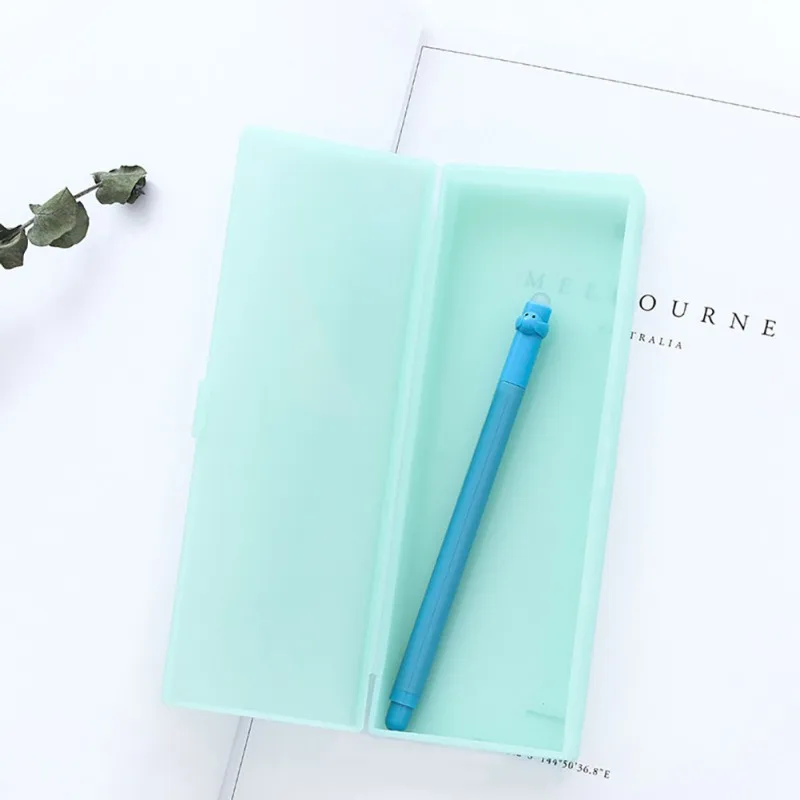 

Translucent Frosted Matte Pencil Case Storage Pen Bag Plastic Pencil Box For School Office