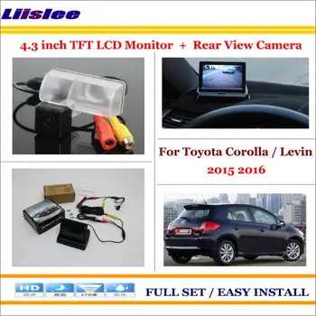 

Auto Camera For Toyota Corolla Levin 2015 2016 Back UP Reverse Camera 4.3" Color LCD Monitor Rearview Parking System