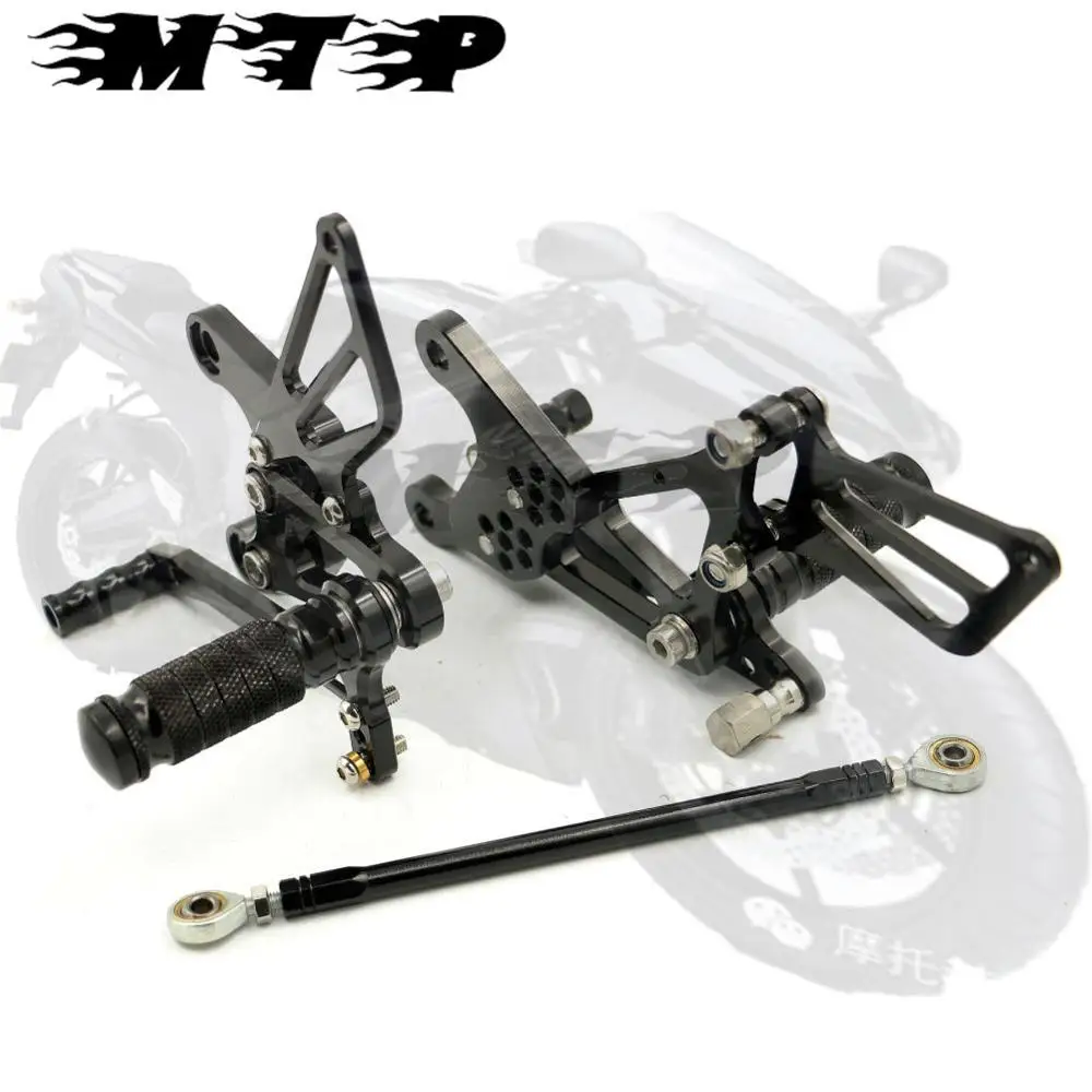 Полный CNC алюминиевый мотоцикл Регулируемый Rearsets задний Набор подножки для KAWASAKI