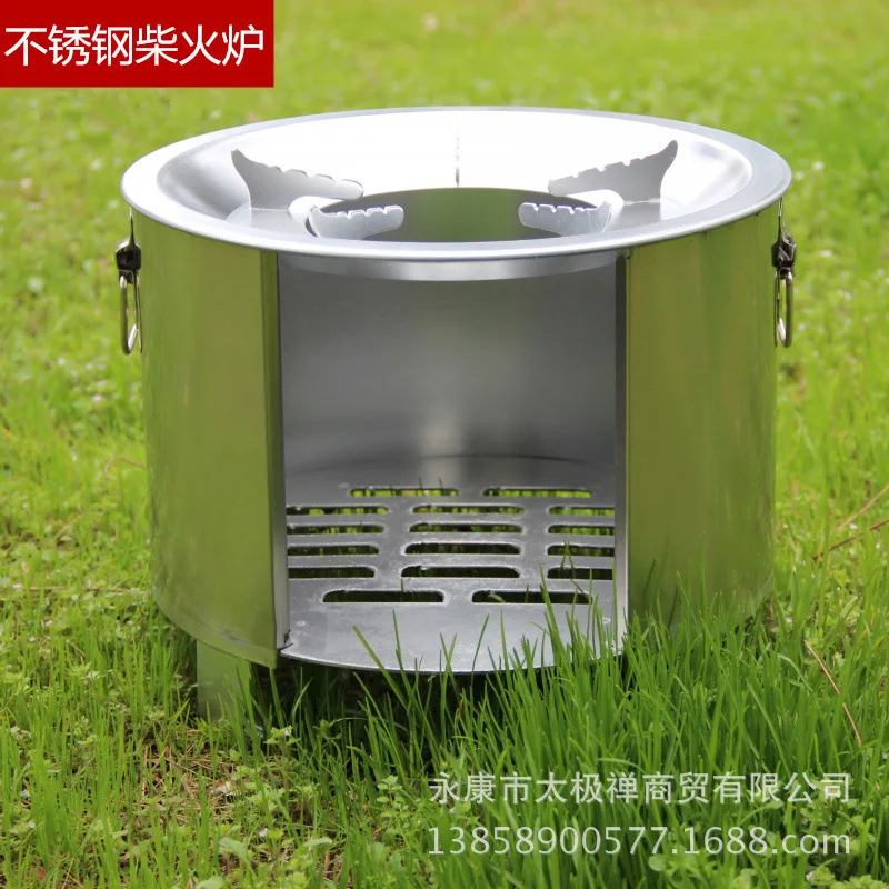 Wholesale stainless steel outdoor light wood burning stove portable