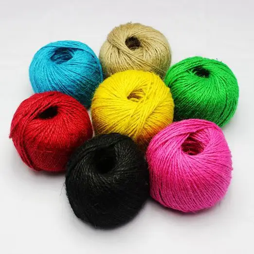 Colored Jute Twine 100m *2Ply Decorative Handmade Accessory Hemp Rope