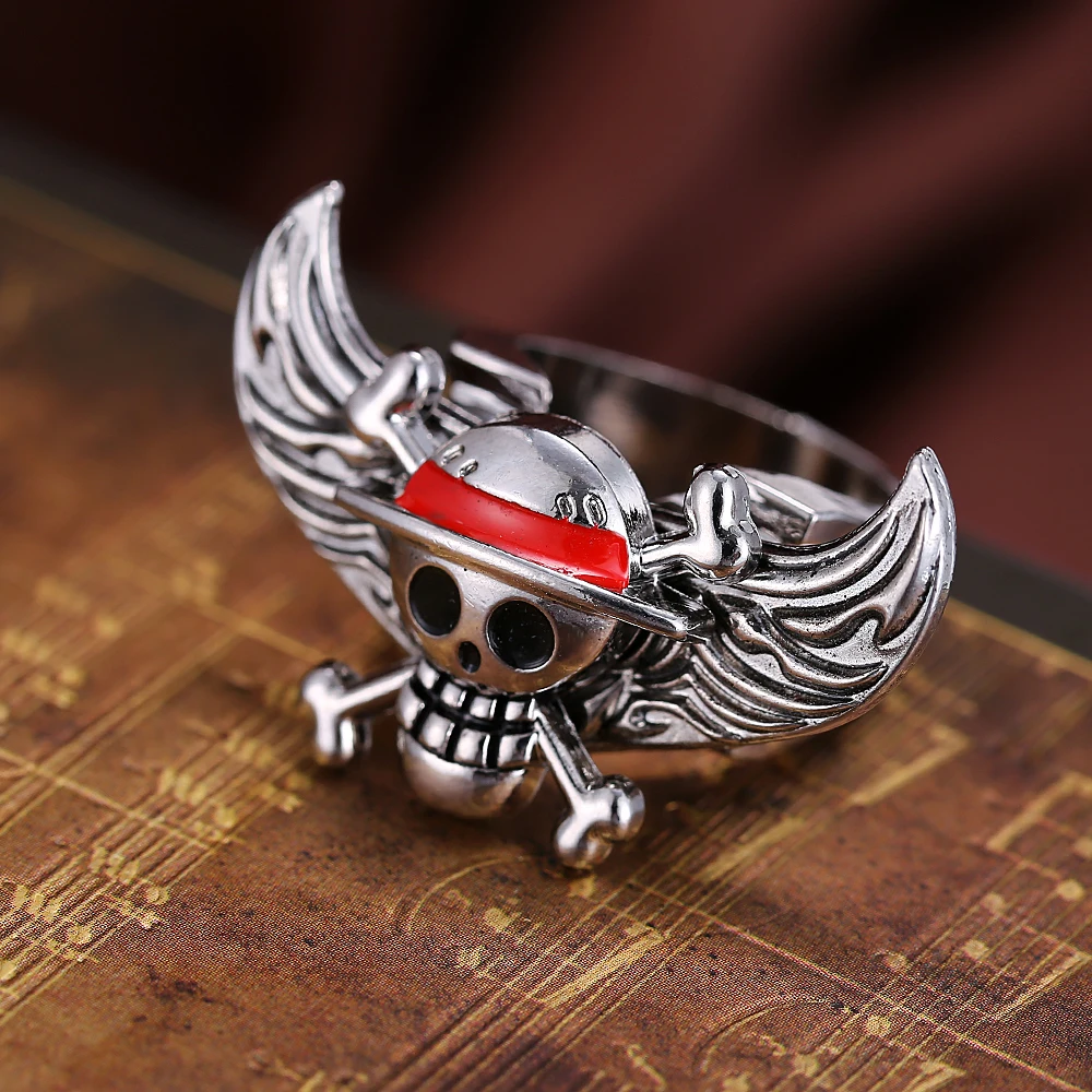 J Store ONE PIECE Series Angel Wings Rings for Women Anime One Piece