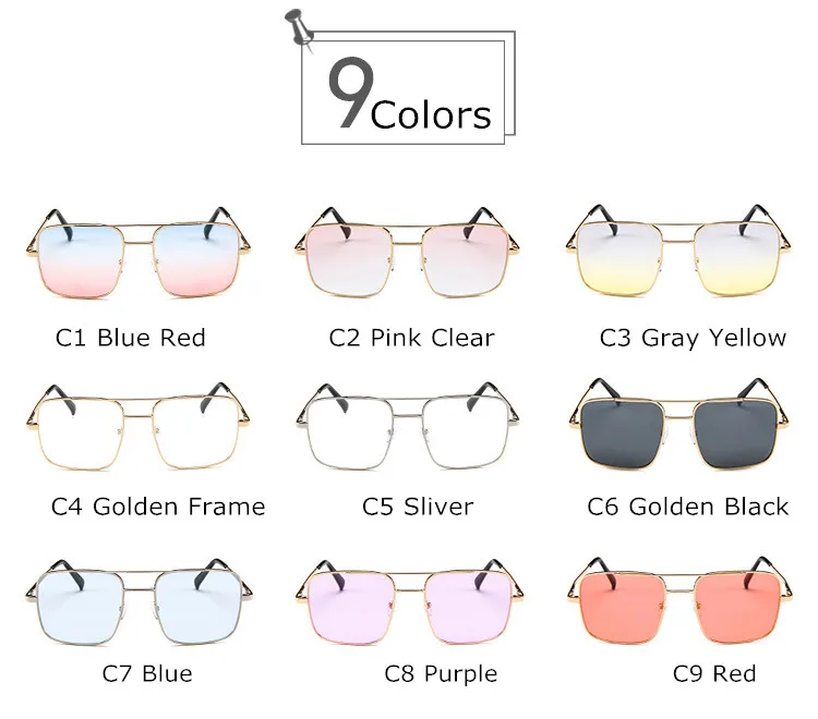 Прозрачные винтажные очки с золотой металлической оправой, мужские и женские солнцезащитные очки, ретро очки с квадратными оптическими линзами, очки для девушек с прозрачными линзами