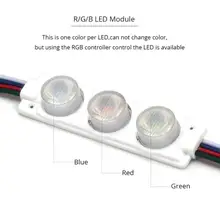RGB светодиодный модуль 3 светодиодный S/шт Водонепроницаемый отлично подходит для DIY проект светодиодный полосы SMD3030 модуль Вход Реклама