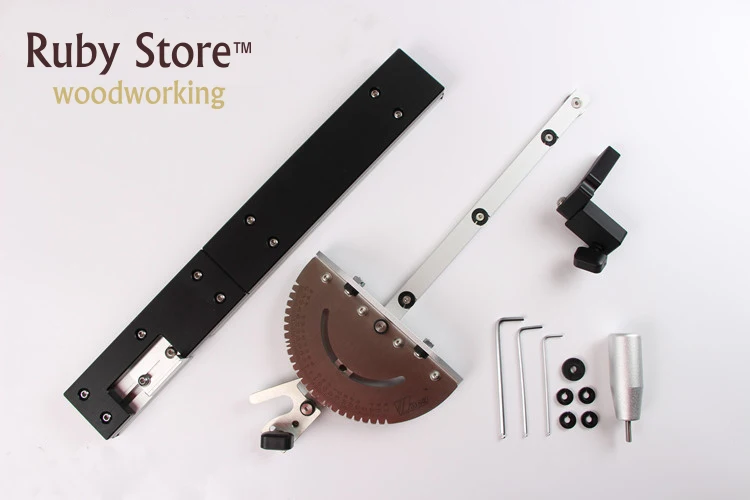 Miter Gauge and Box Joint Jig Kit with Miter Gauge Stop